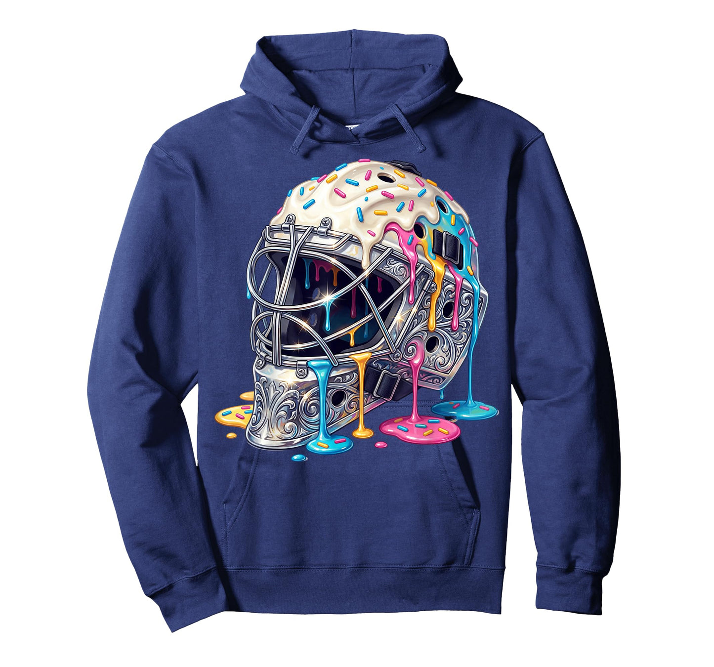 Baseball Catcher Mask Ice Cream Dripping Baseball Boys T-Shirt