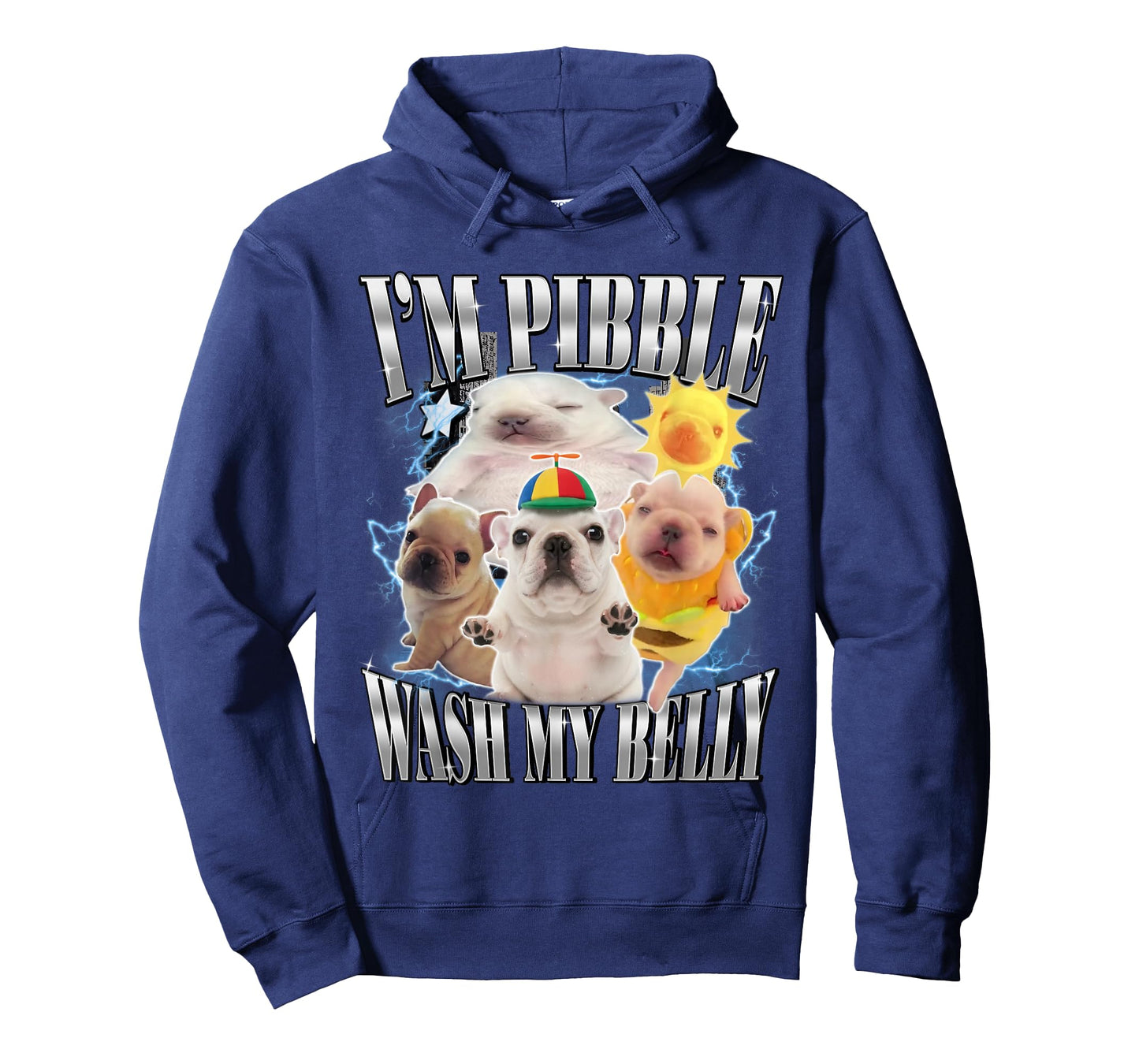 Funny Pibble Dog Meme Brainrot Wash My Belly T-Shirt