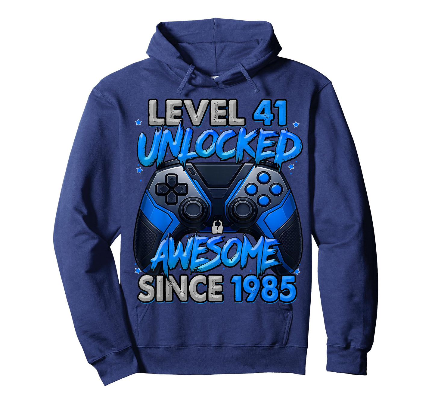 Level 41 Unlocked Awesome Since 1985 41st Birthday Gaming T-Shirt