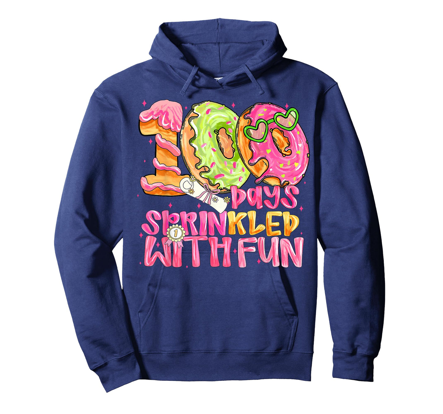 100 Days Sprinkled with Fun Donut 100th Day School Boy Girl T-Shirt