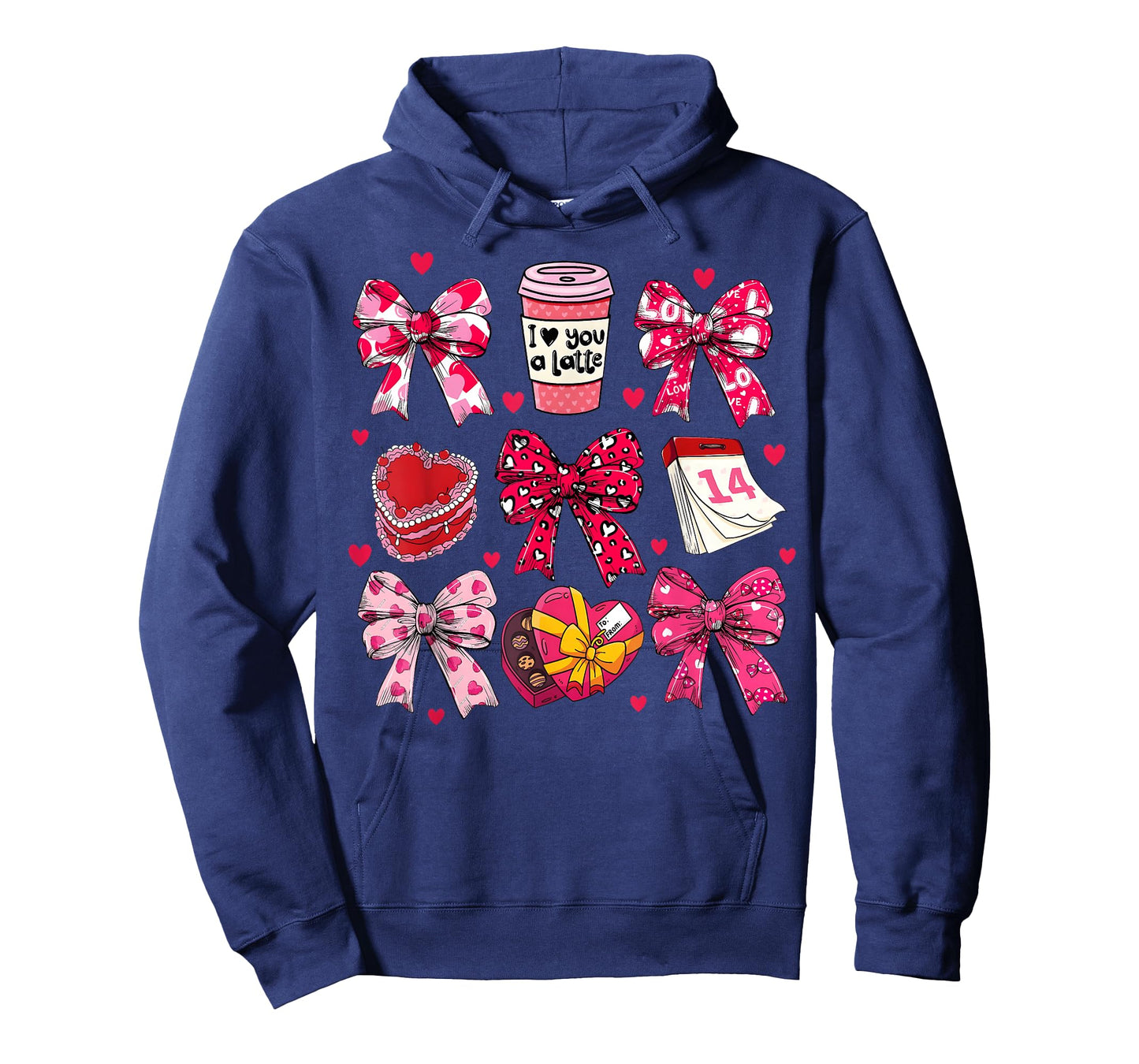 Valentine Coquette Bow Latte Chocotate Girl Women Kid T-Shirt