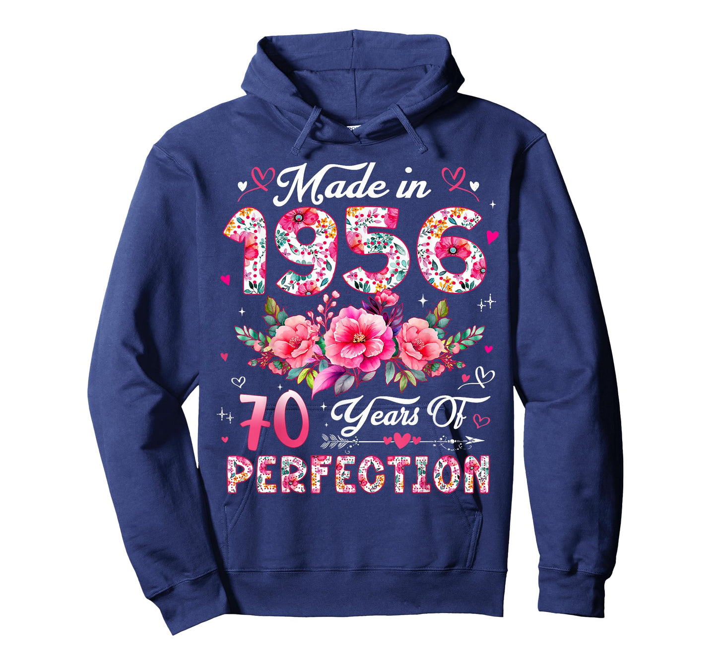 70 Year Old Made in 1956 Floral 70th Birthday Women T-Shirt
