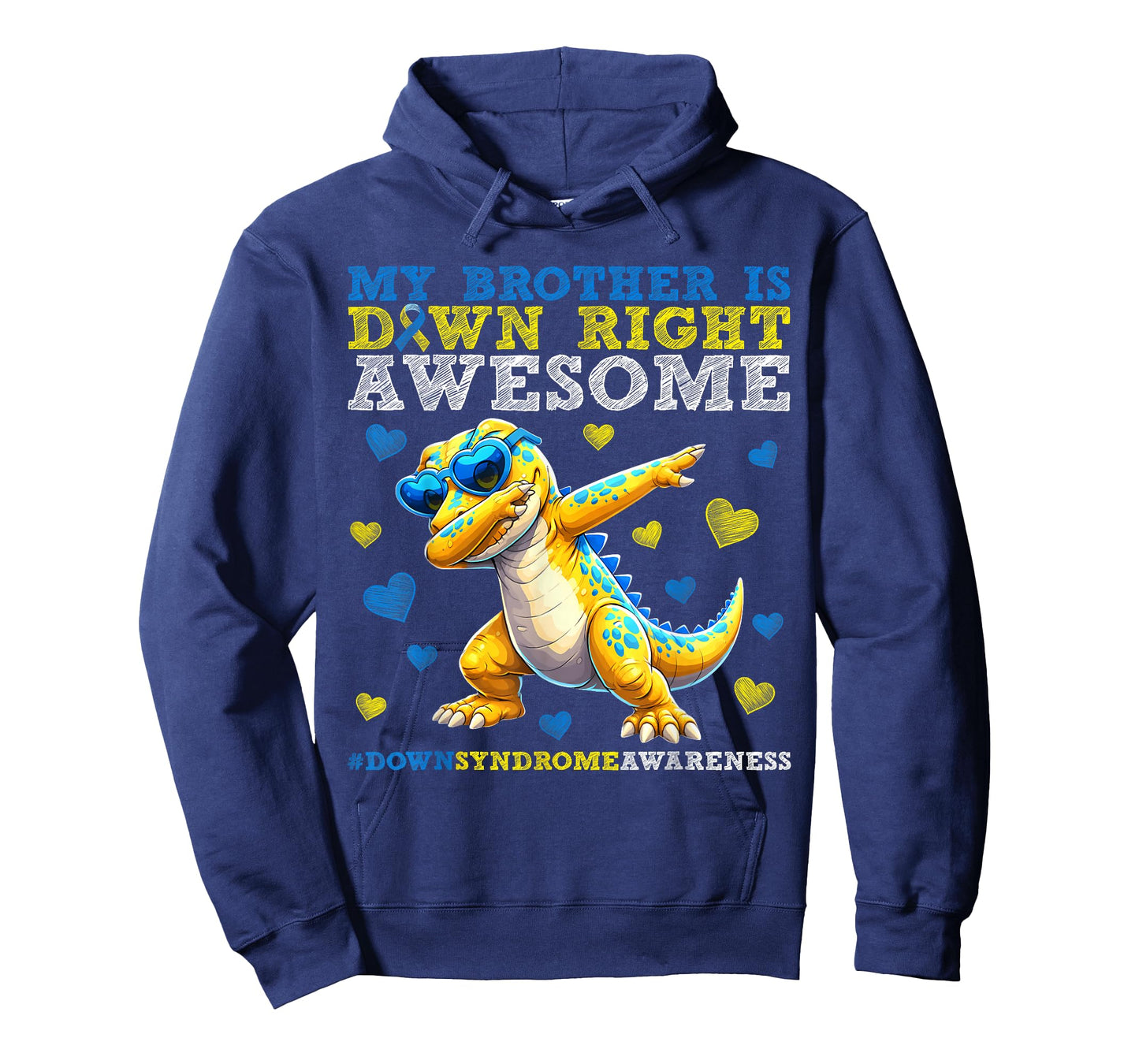 My Brother is Down Right Awesome Down Syndrome Awareness Boy T-Shirt