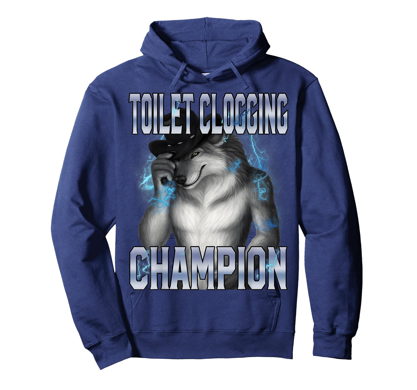Toilet Clogging Champion Werewolf Meme Funny Stupid Meme T-Shirt