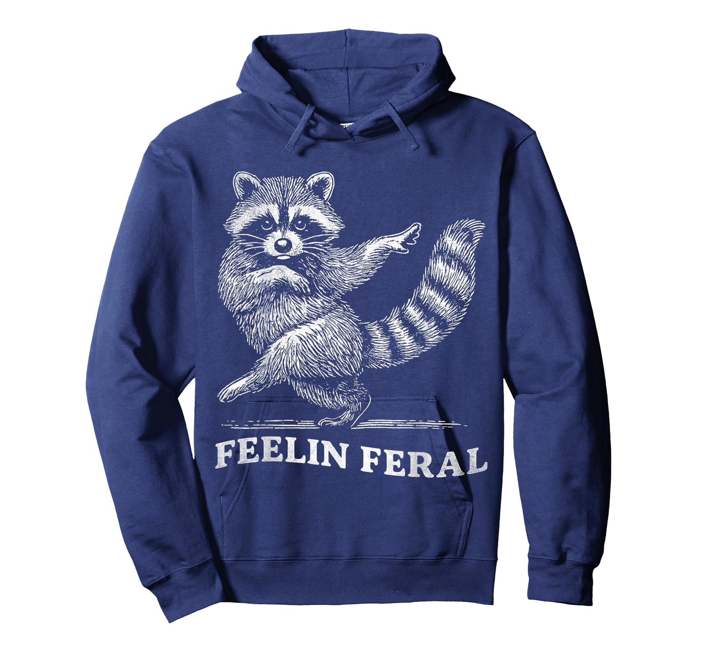 Feeling Feral Funny Raccoon Vintage Ironic Humor Gifts T-Shirt