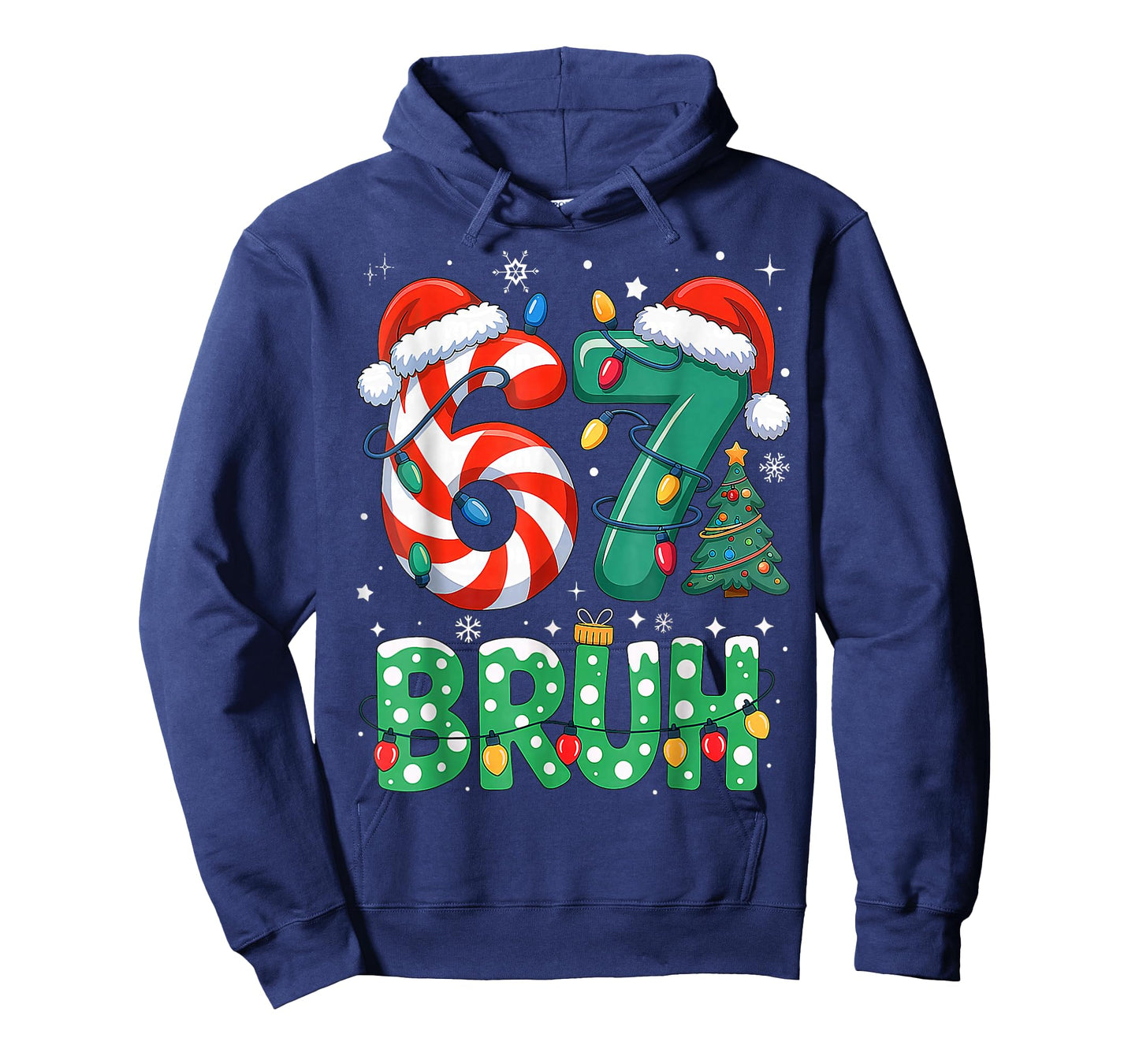 67 Six Seven Bruh Funny Christmas 6 7 Meme Men Women Kids T-Shirt