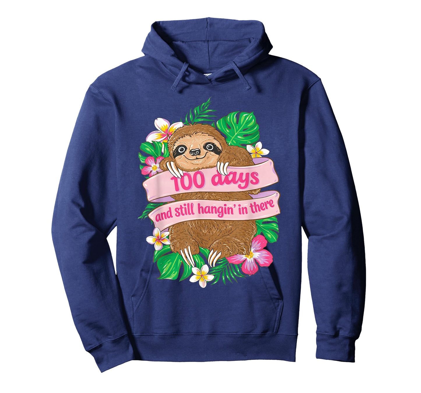 100 Days and Still Hangin in There Sloth 100th Day of School T-Shirt