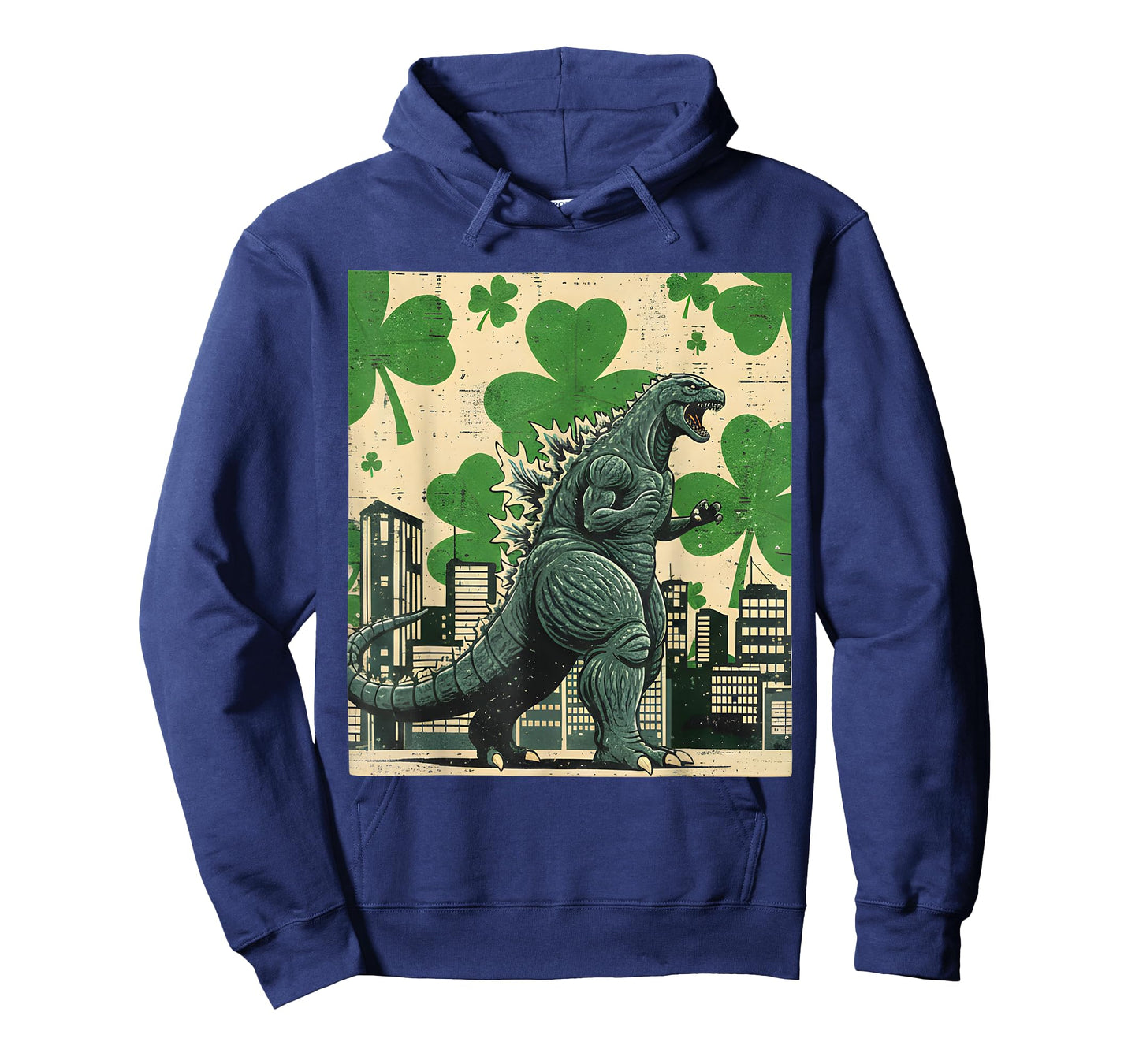 St Patrick Day Japanese Monster Shamrock Kaiju Men Women Kid T-Shirt