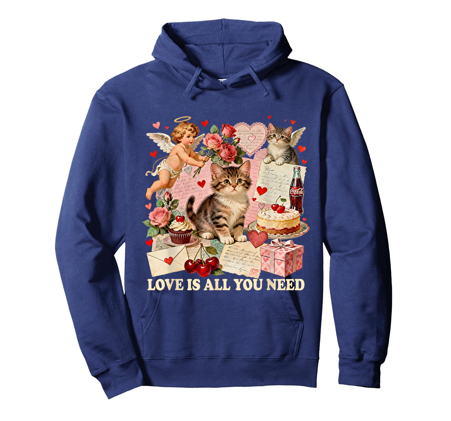 Love is All You Need Cute Valentine Cat Gift T-Shirt