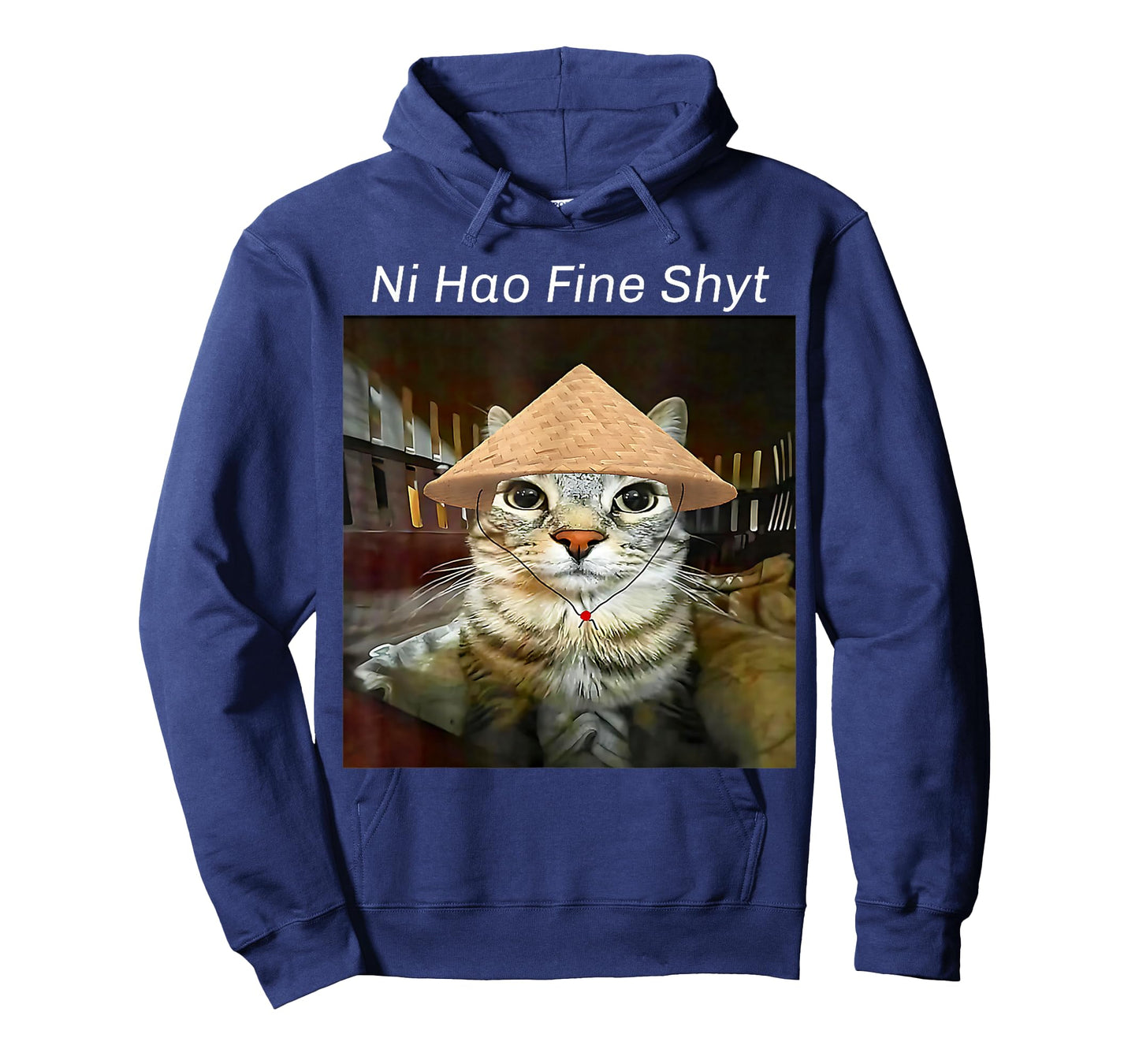 Ni Hao Fine Shyt Cat Funny Cute Meme T-Shirt