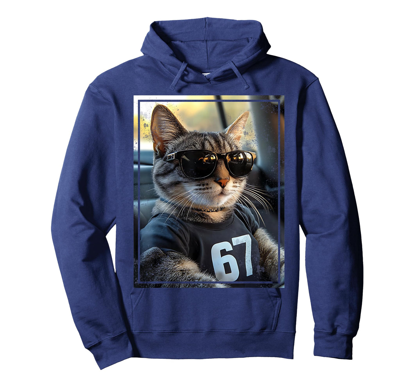 67 and Still Cool Funny Birthday Meme Cat T-Shirt
