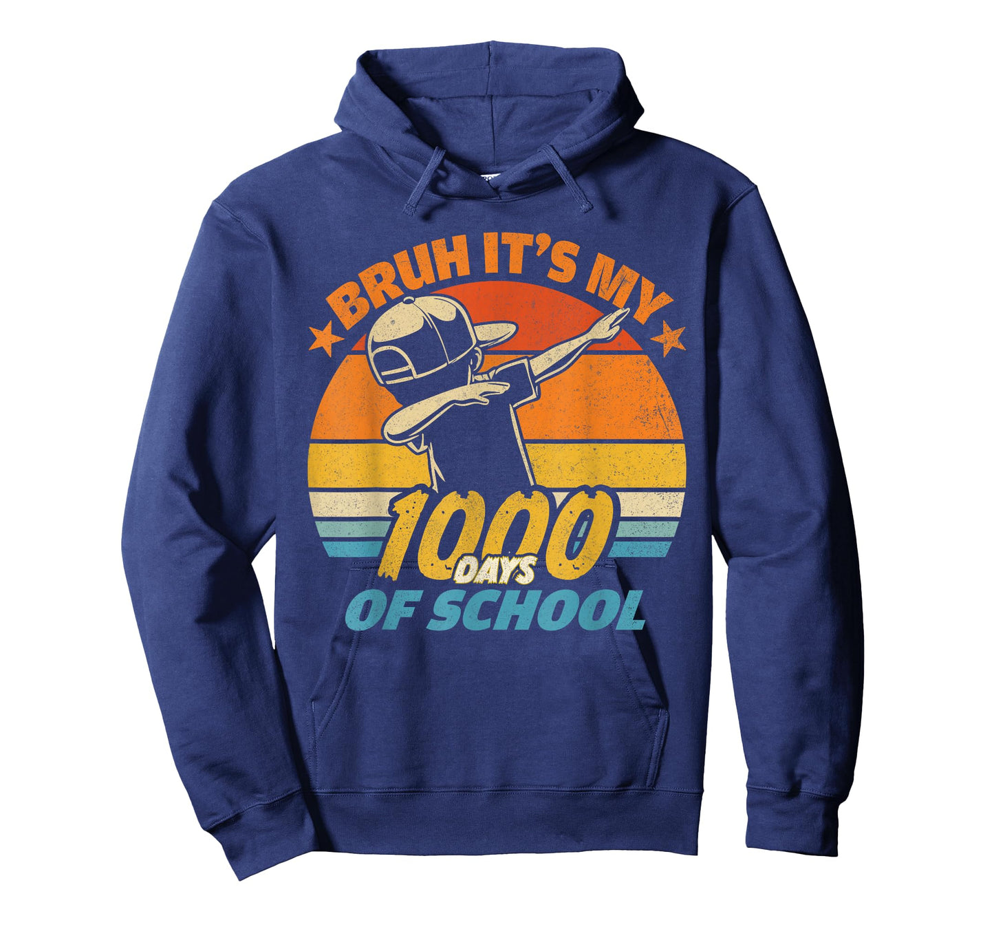 Bruh It's My 1000 Day of School Happy 1000th Day Boy Dabbing T-Shirt
