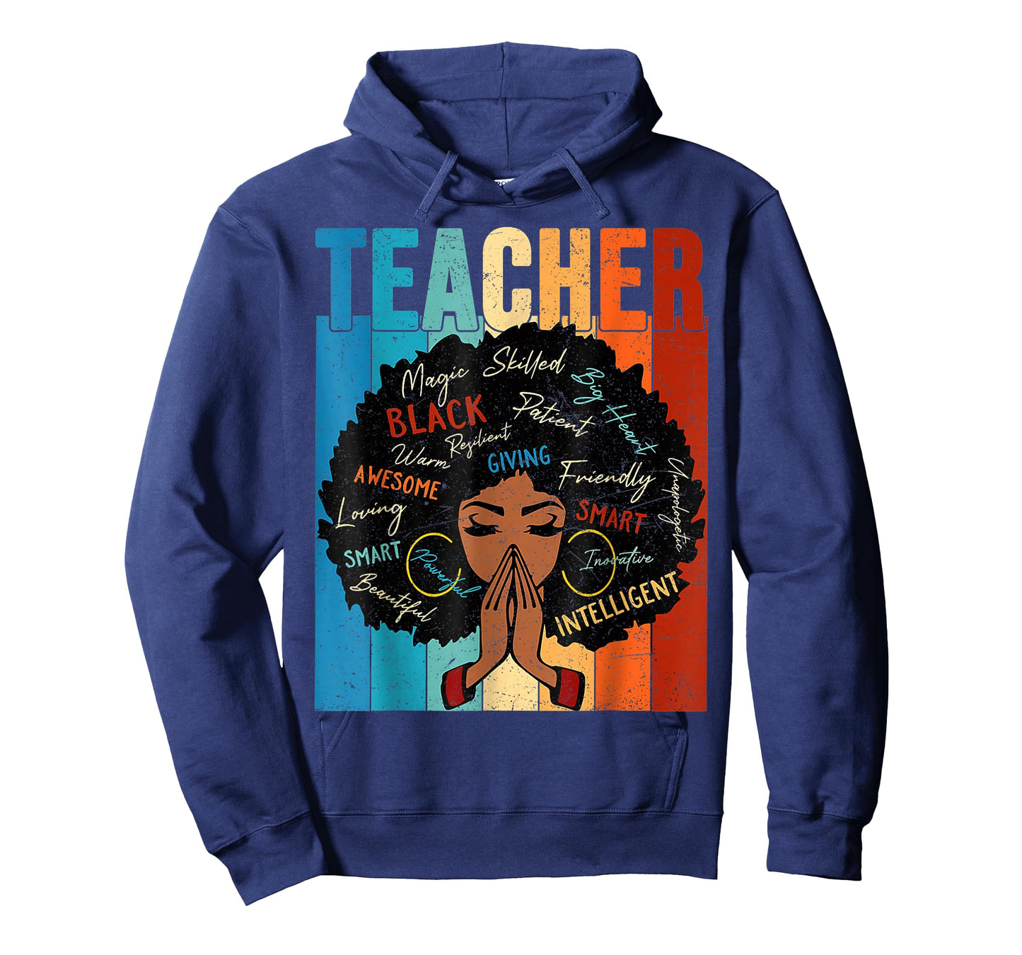 Vintage Afro Black History Month African American Teacher T-Shirt