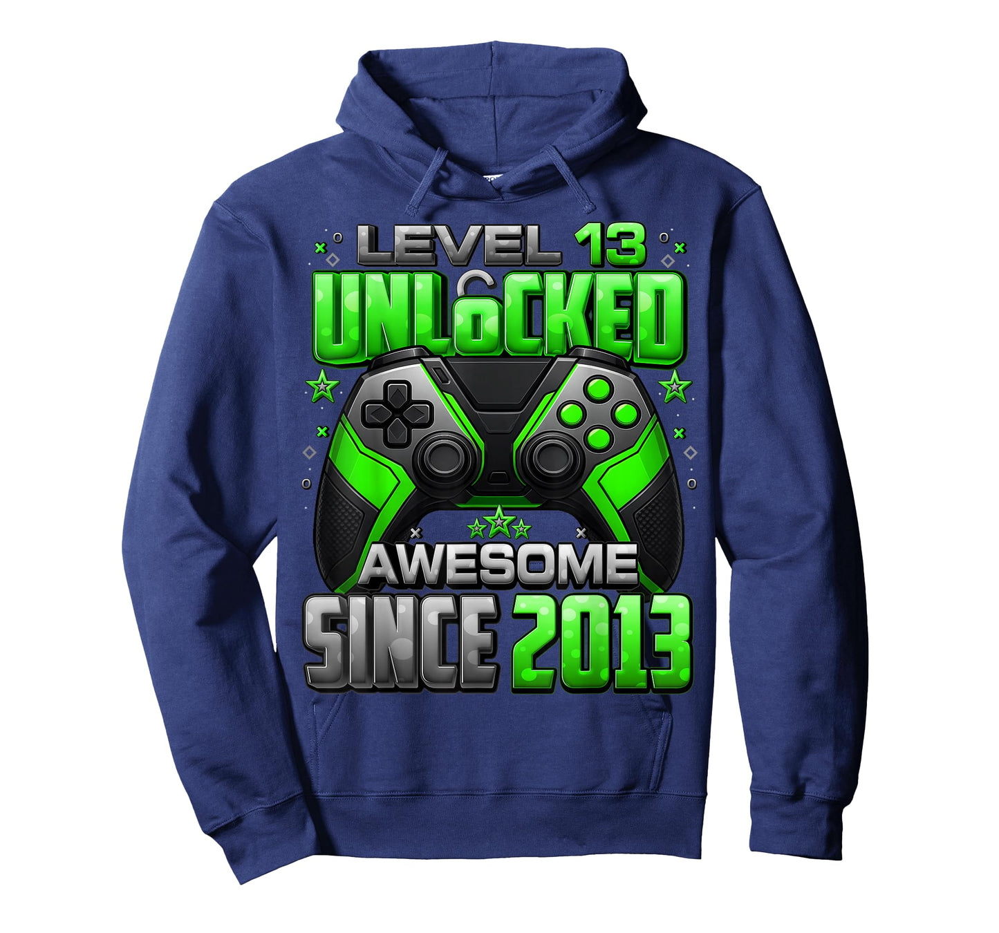 Level 13 Unlocked Awesome Since 2013 13th Birthday Gaming T-Shirt