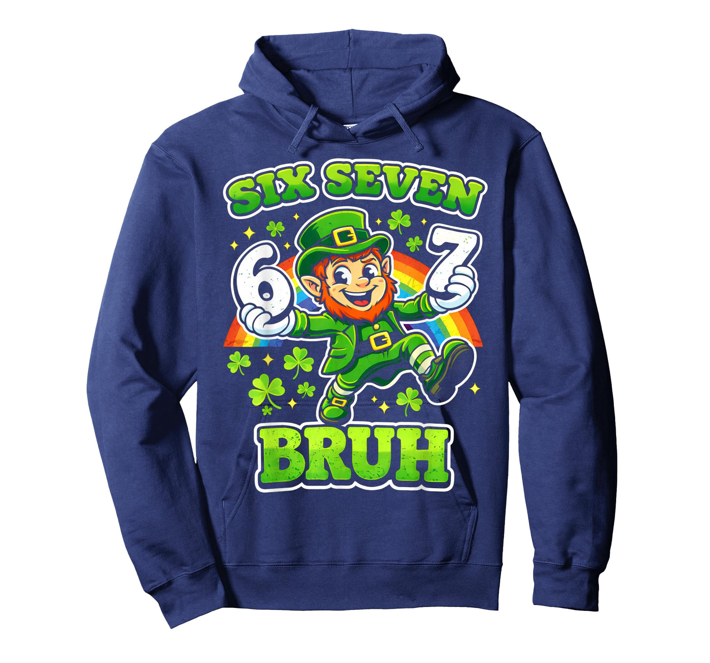 Six Seven 67 Meme Cool St Patrick's Day Teens Boys Girls T-Shirt