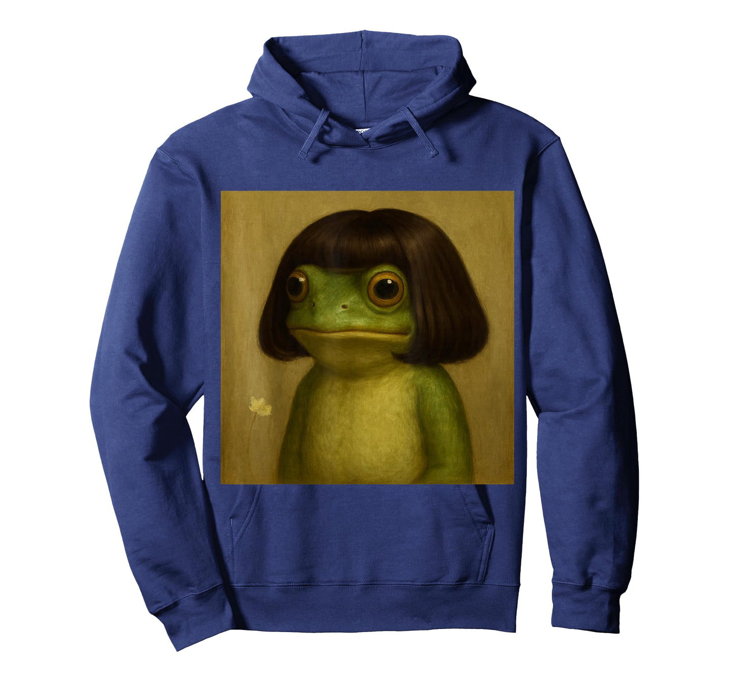 Cute Frog Art Weird Aesthetic Bob Hair Illustration T-Shirt