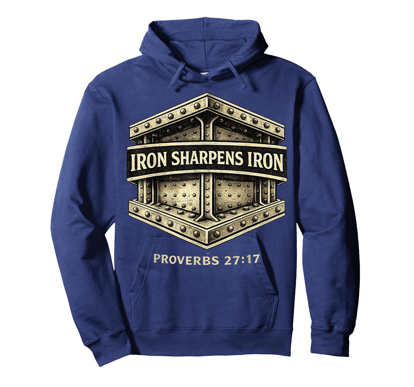 Iron Sharpen's Iron Christian Men Bible Scripture Gym Workou T-Shirt