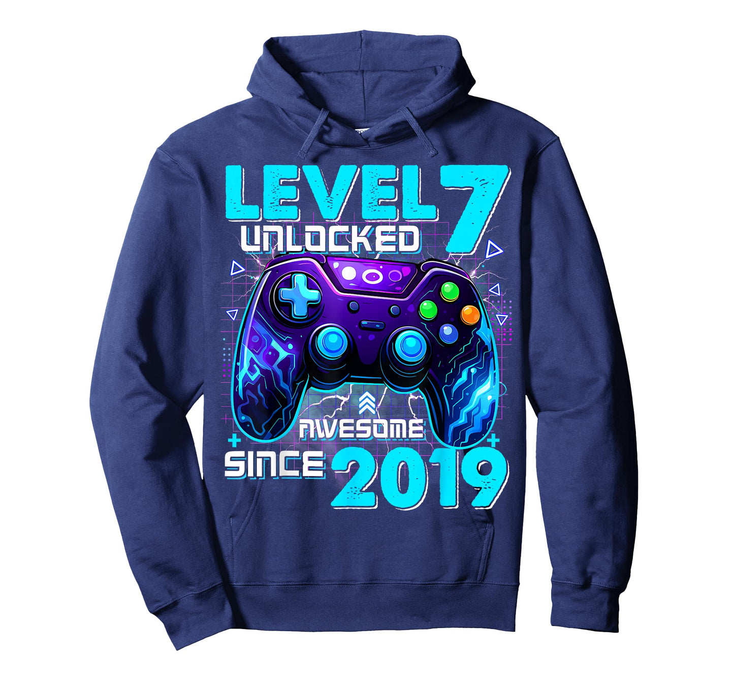 7th Birthday Boy Level 7 Gamer 7 Year Video Game Party T-Shirt