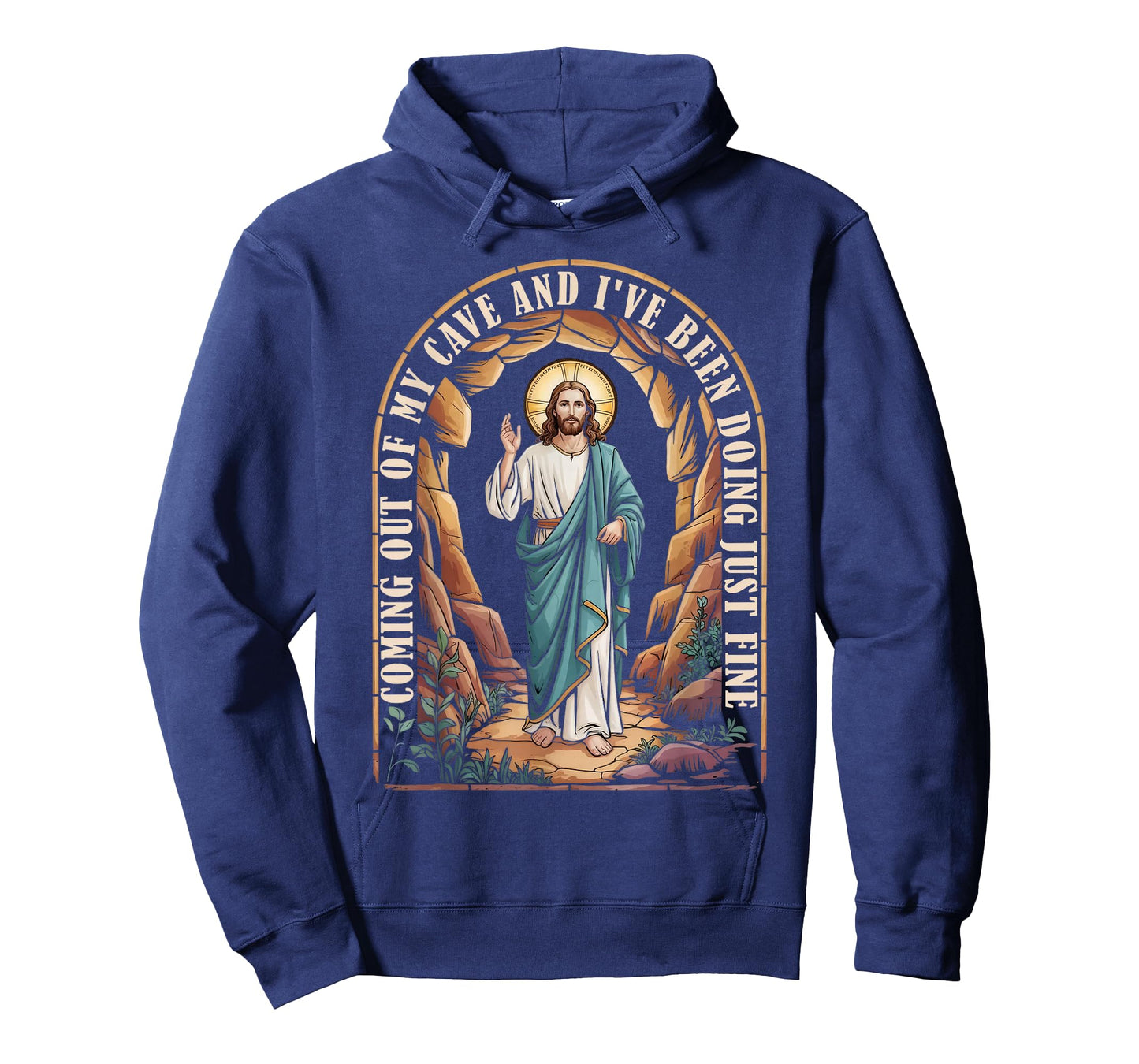 Easter Coming Out My Cave Jesus Resurrection Funny Christian T-Shirt
