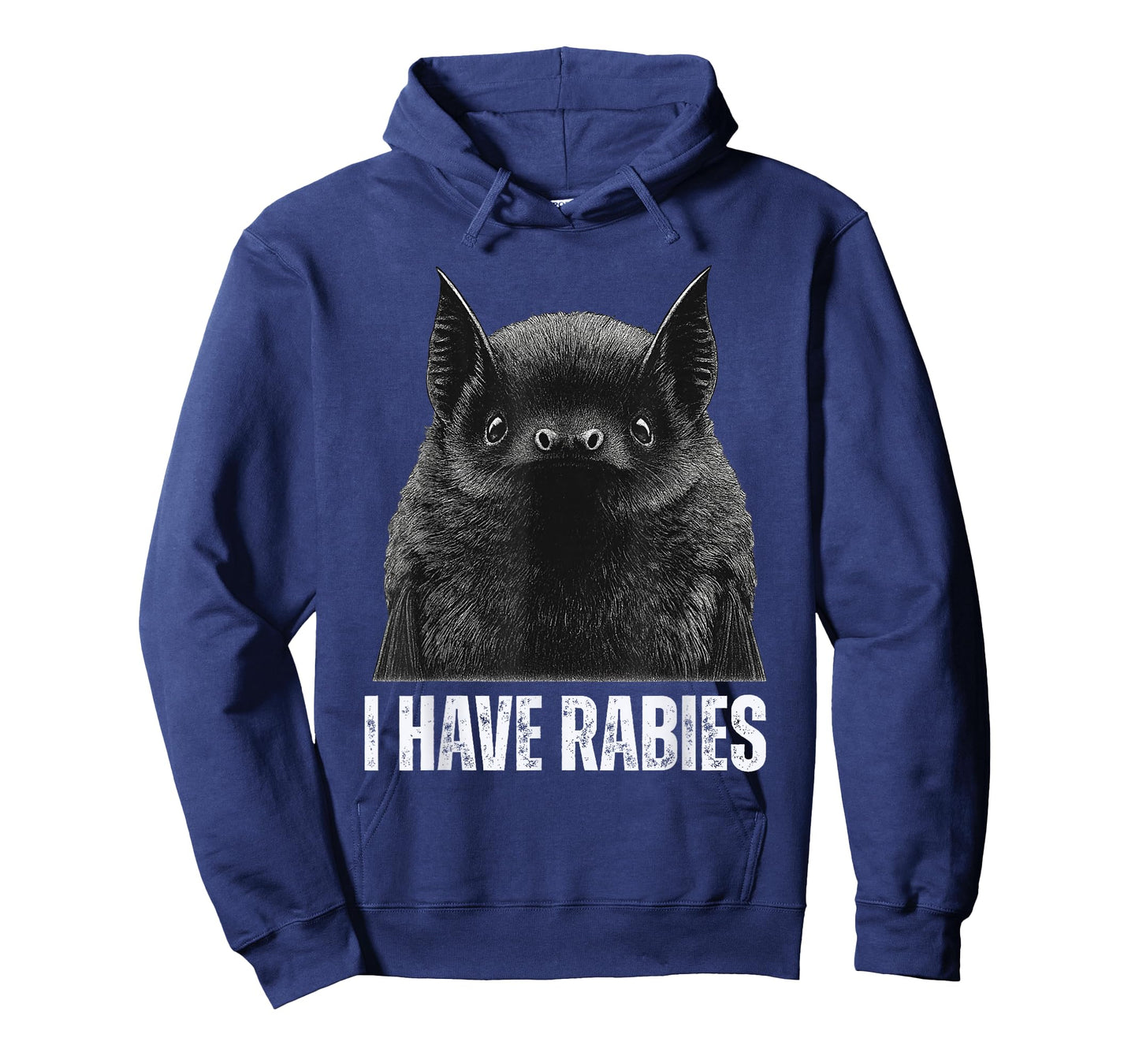 Funny I Have Rabies Bat Vintage Tee Illustration Design T-Shirt