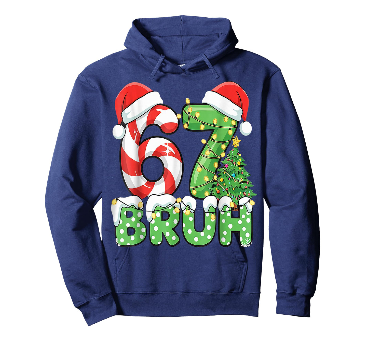 Six Seven 67 Funny Santa Bruh Christmas Meme T-Shirt