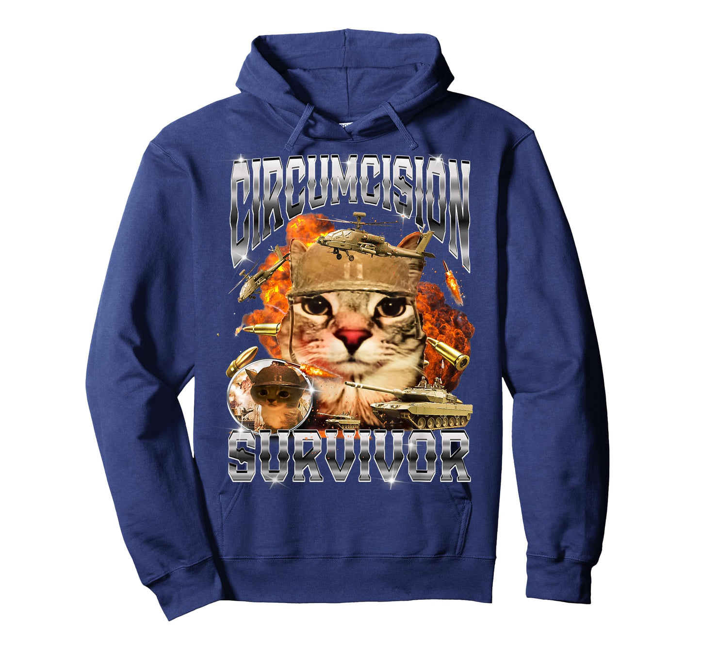 Circumcision Survivor Cat Meme Bootleg Funny T-Shirt