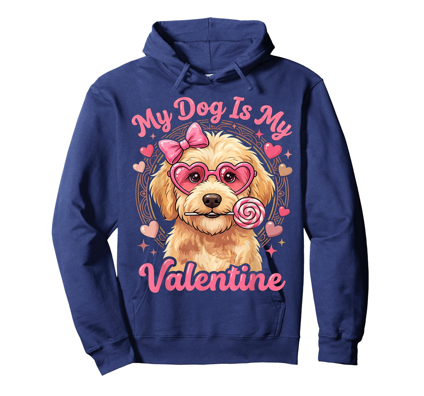 My Dog is My Valentine Goldendoodle Heart Golden Doodle Love T-Shirt