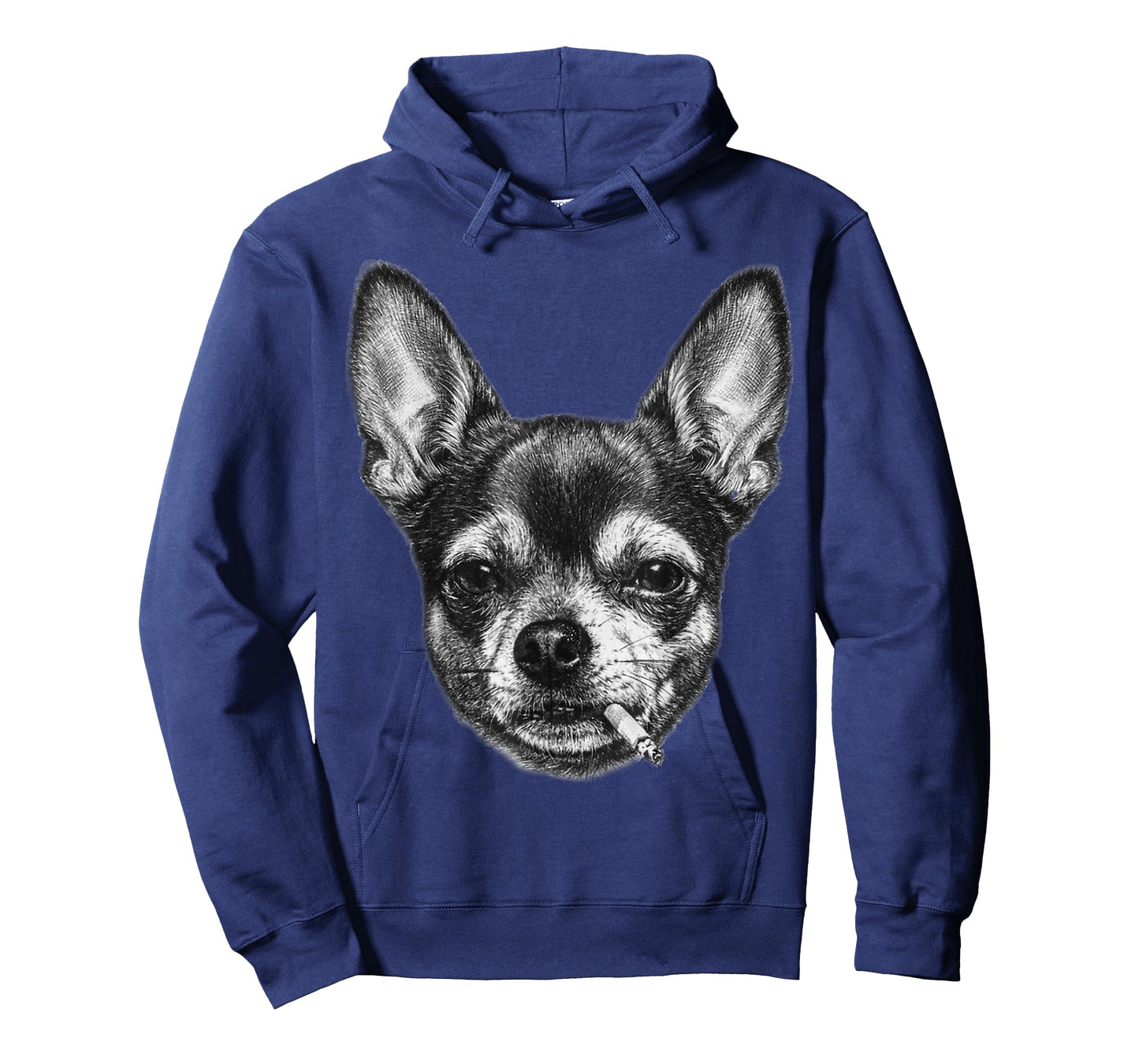 Dog Smoking Cigarette Funny Chihuahua Meme Vintage T-Shirt