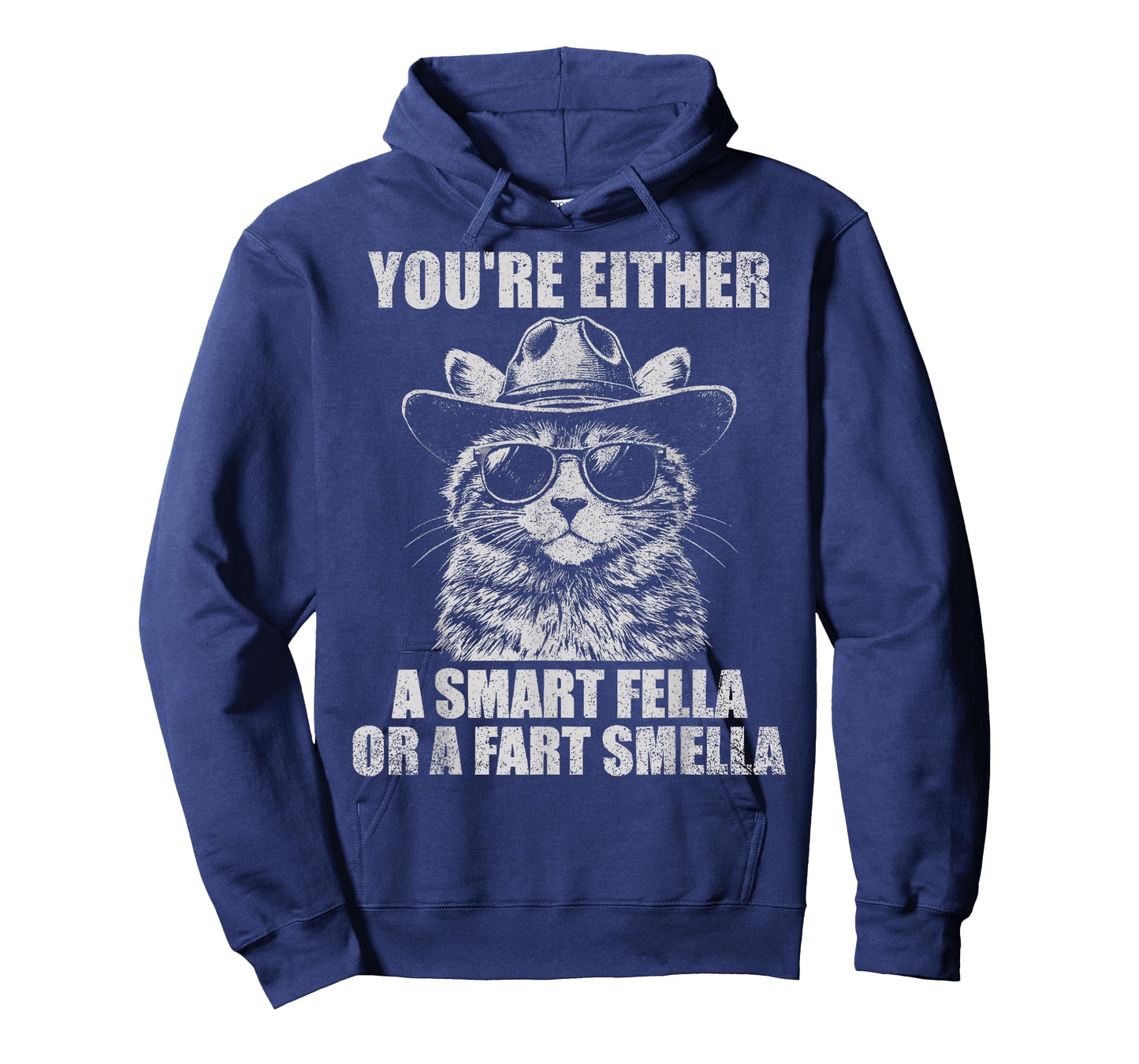 You're Either A Smart Fella Or A Fart Smella Vintage Cat T-Shirt