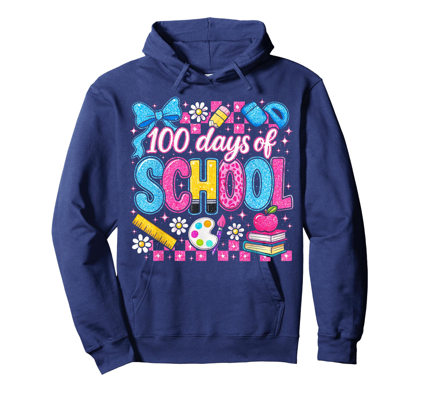 Coquette 100 Days Happy 100th Day of School Teacher Kids T-Shirt