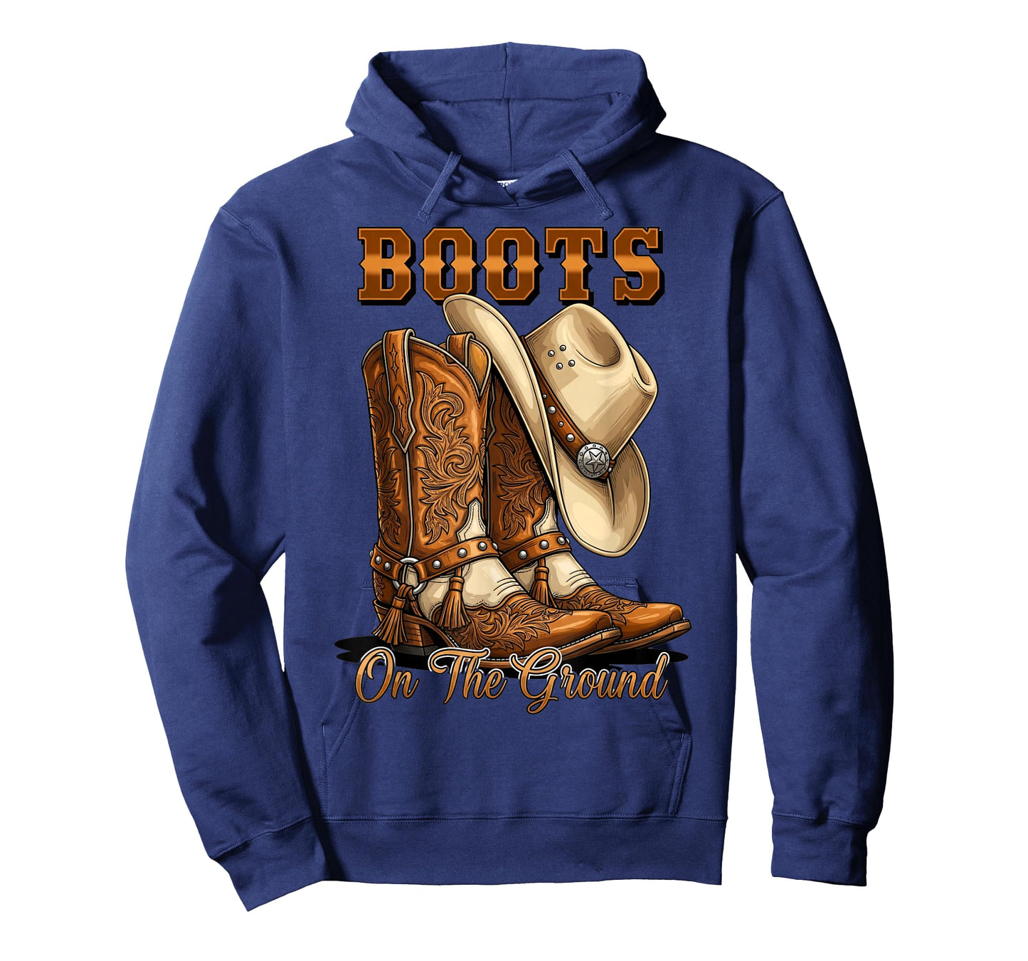 Boots On The Ground Rodeo Western Country Cowboy Boots T-Shirt