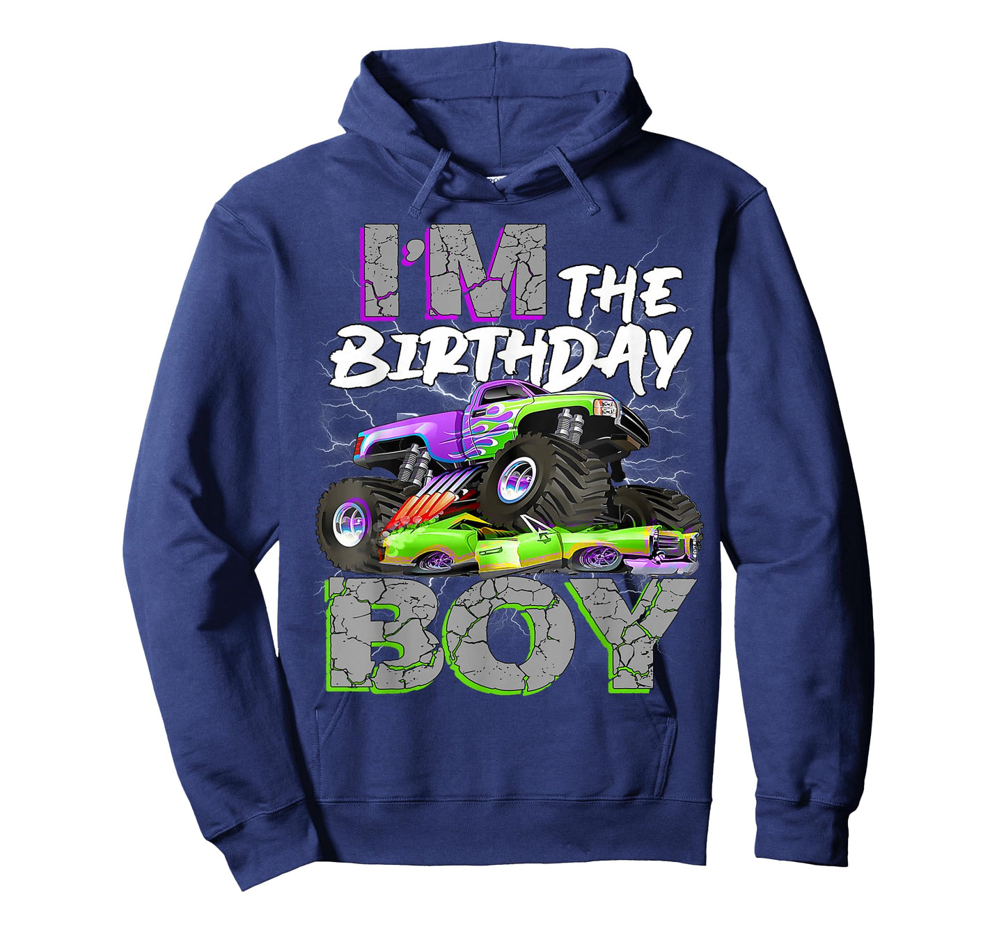 I'm The Birthday Boy Monter Truck Family Matching Party T-Shirt