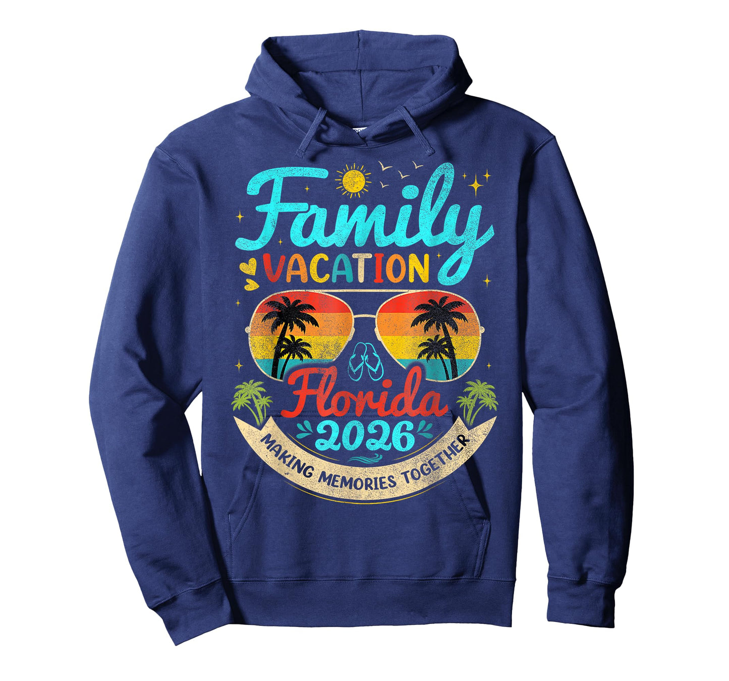 Vintage Family Vacation Florida 2026 Florida Group T-Shirt