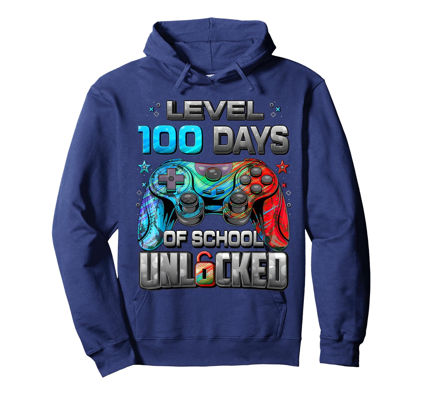 Level 100 Days of School Unlocked Gamer Video Games Boys T-Shirt