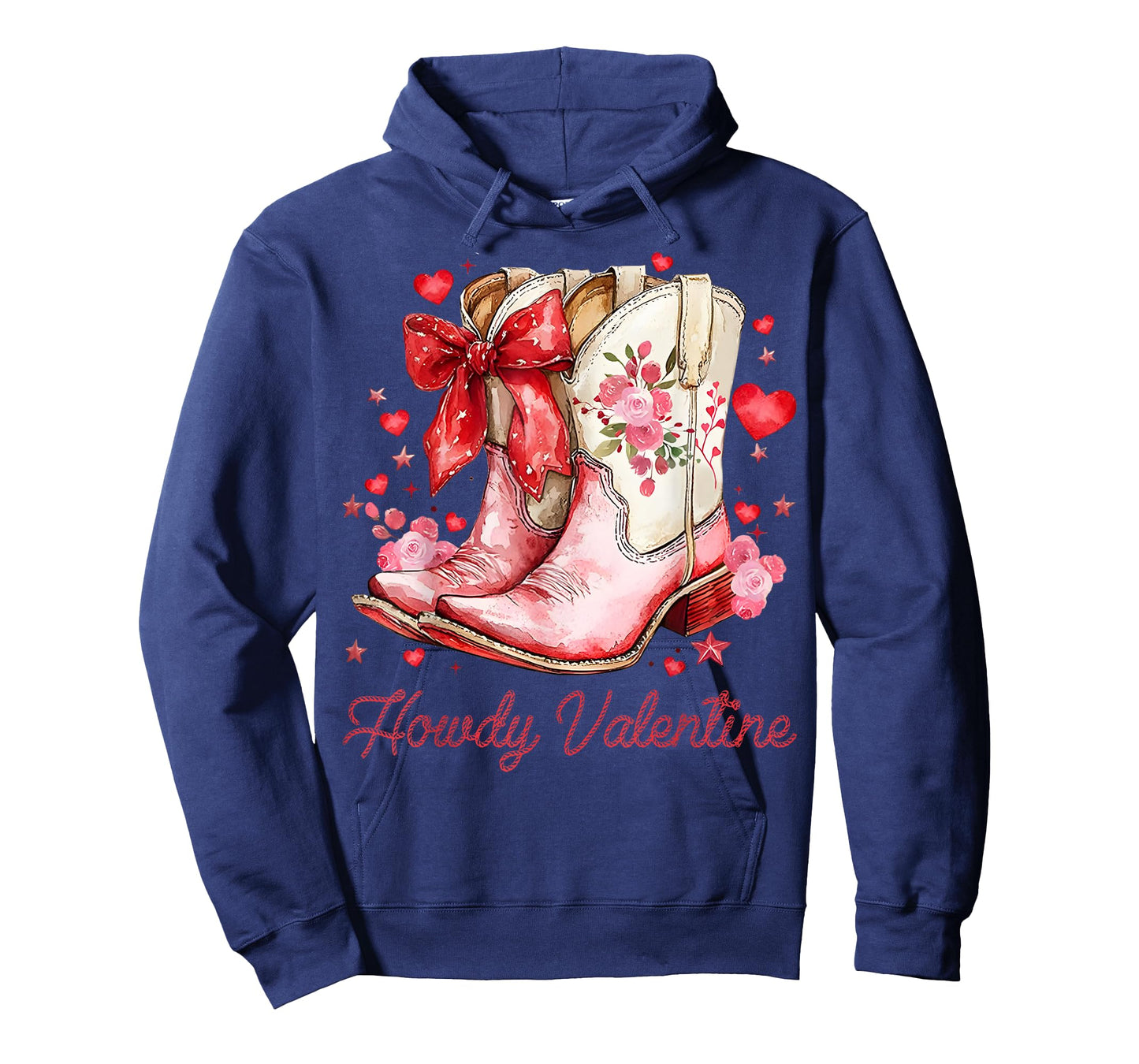Howdy Valentine Cowboy Heart Retro Cowgirl Women Men Kids T-Shirt
