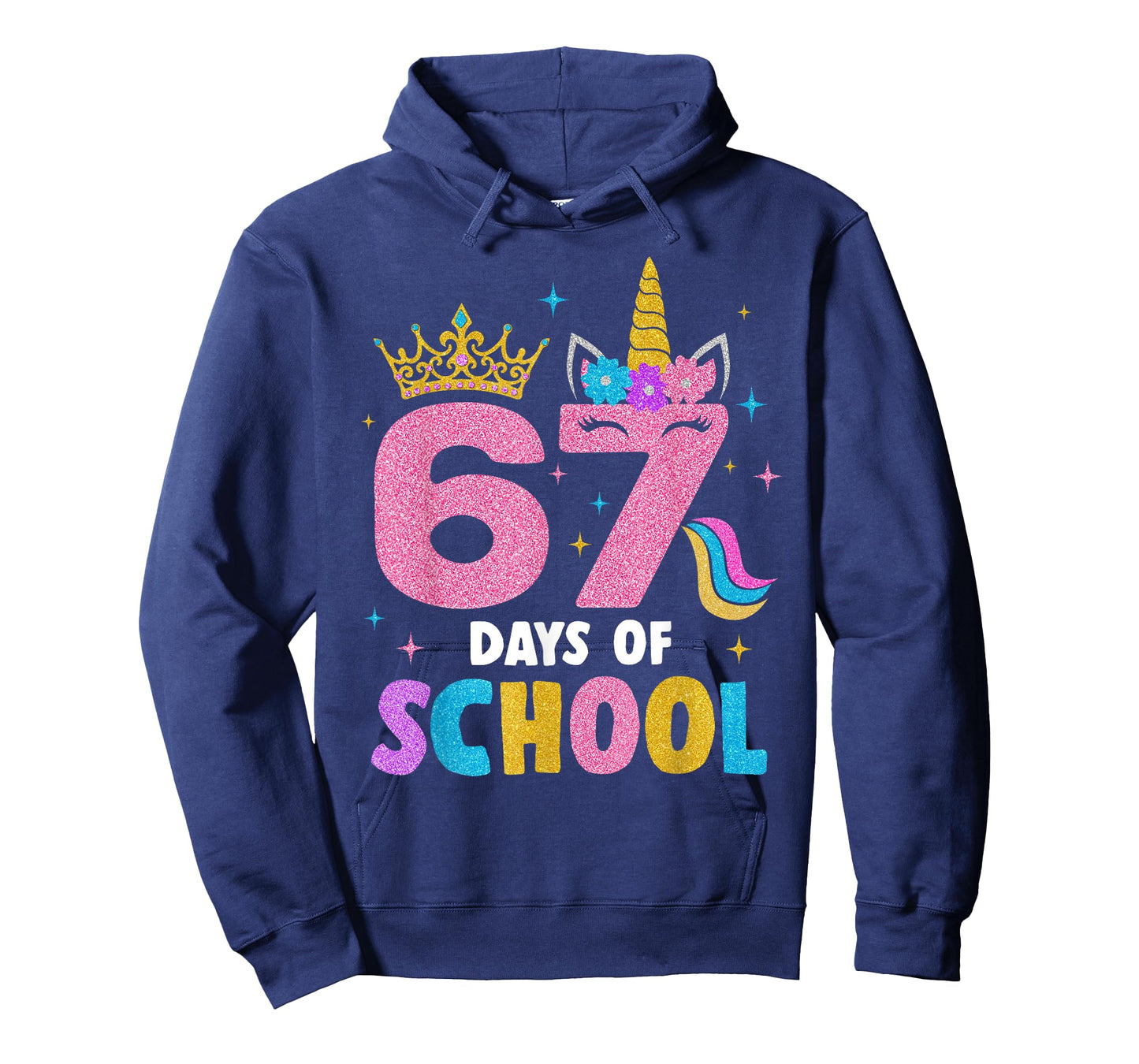 Dabbing Unicorn 67 Days of School Teachers Kids Boys Girls T-Shirt