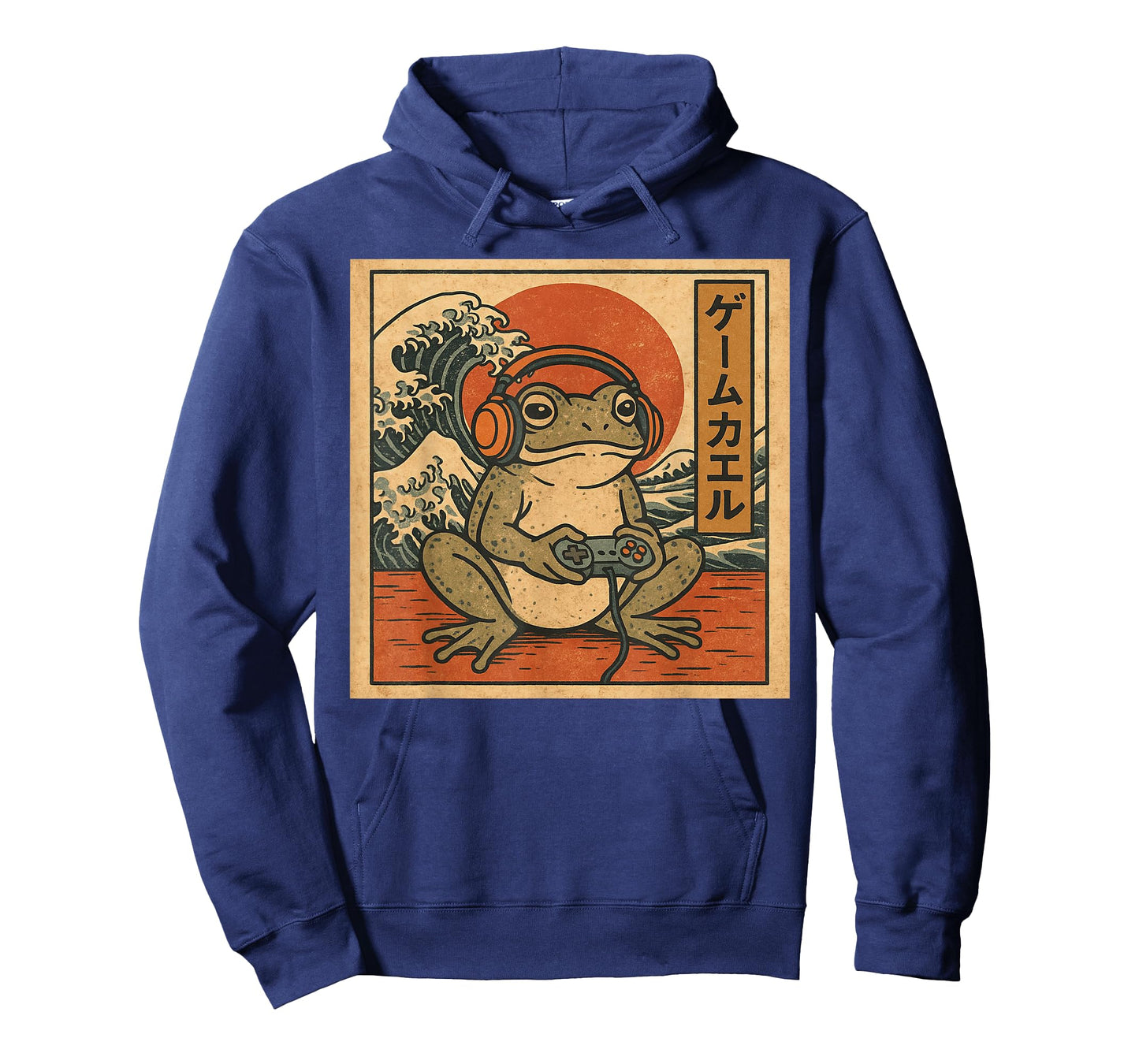 Gaming Frog Art Ukiyo-e Japanese Gamer Anime Men Women Boys T-Shirt