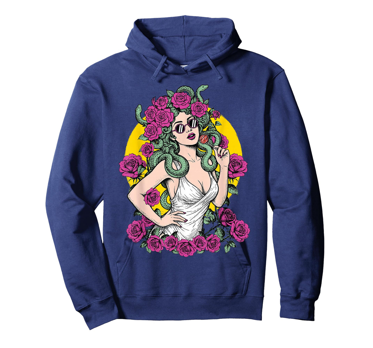 Medusa Lollipop Hippie Modern Snakes Greek Mythology Pop Art T-Shirt