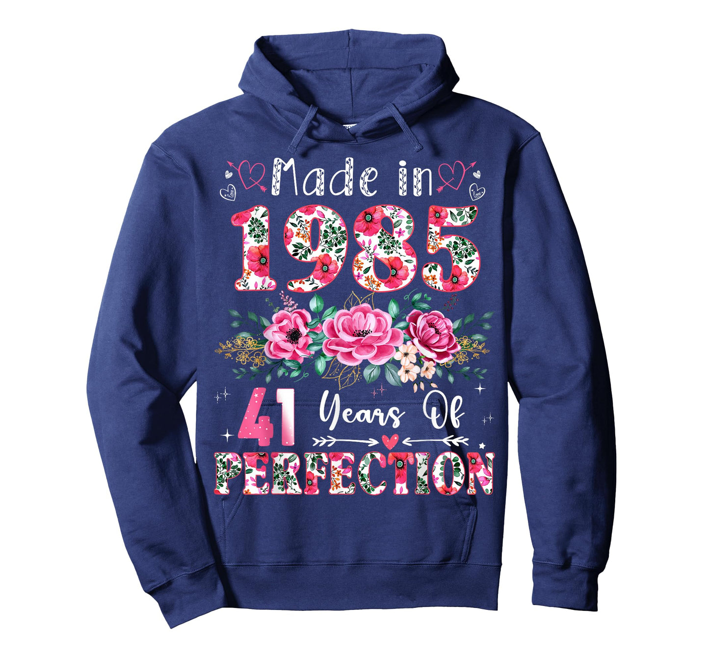 41 Year Old Made in 1985 Floral 41th Birthday Women T-Shirt