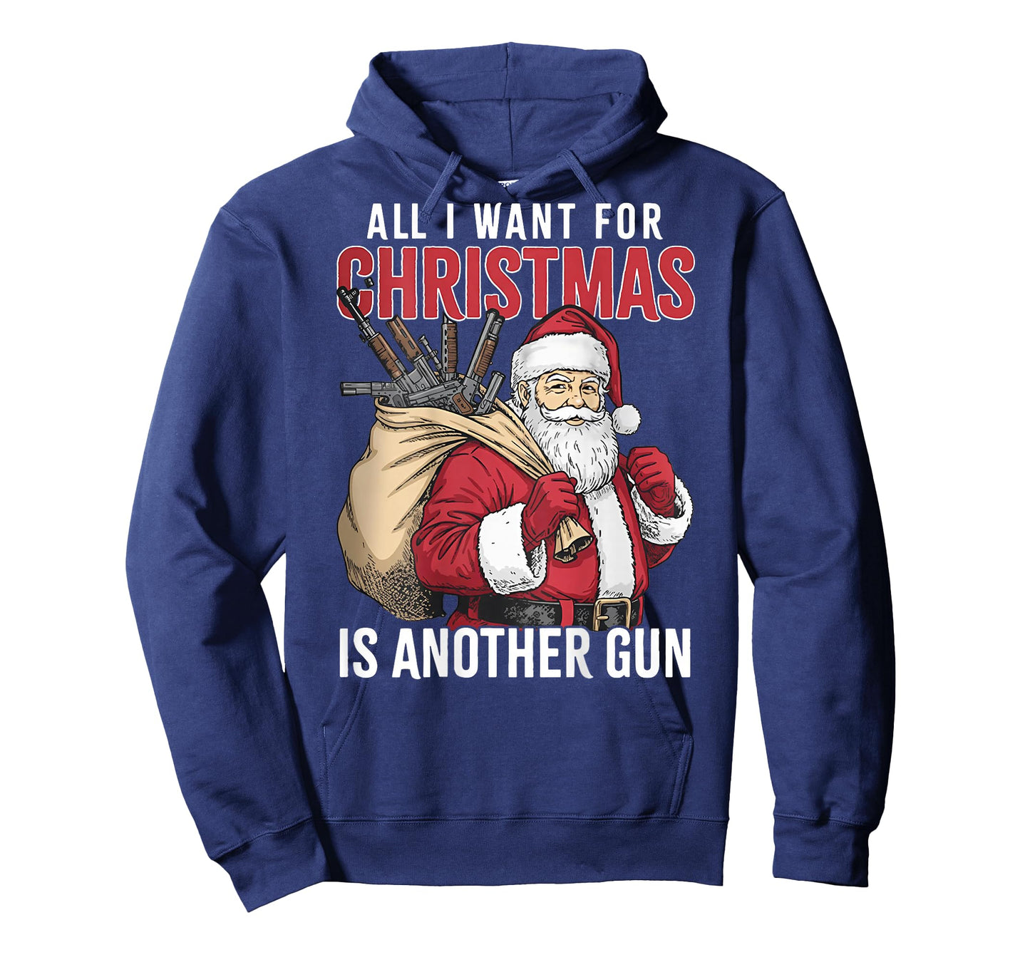 All I Want for Christmas is Another Gun - Santa Xmas (Back) T-Shirt