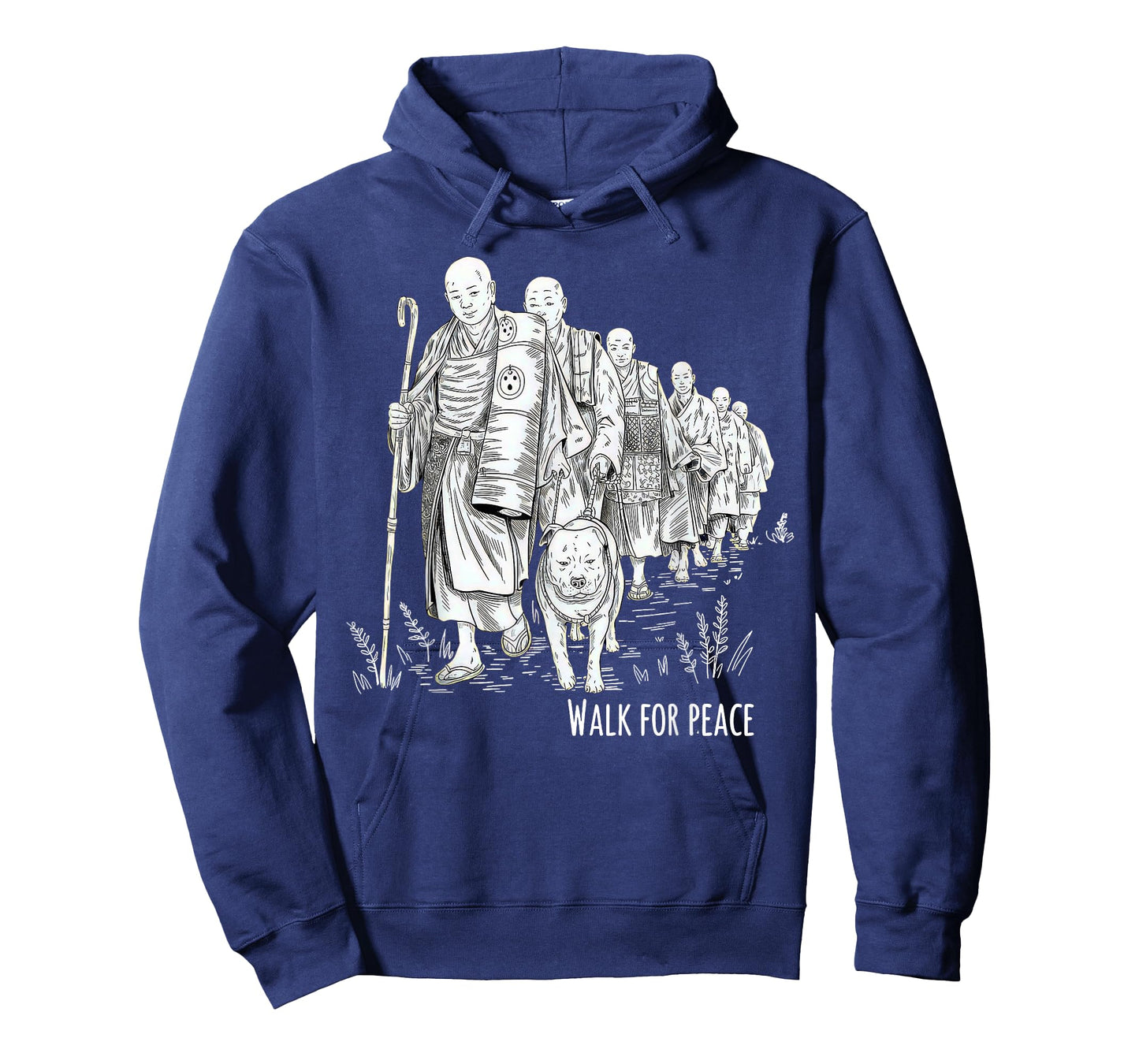 Walk for Peace Monks with Aloka Dog T-Shirt