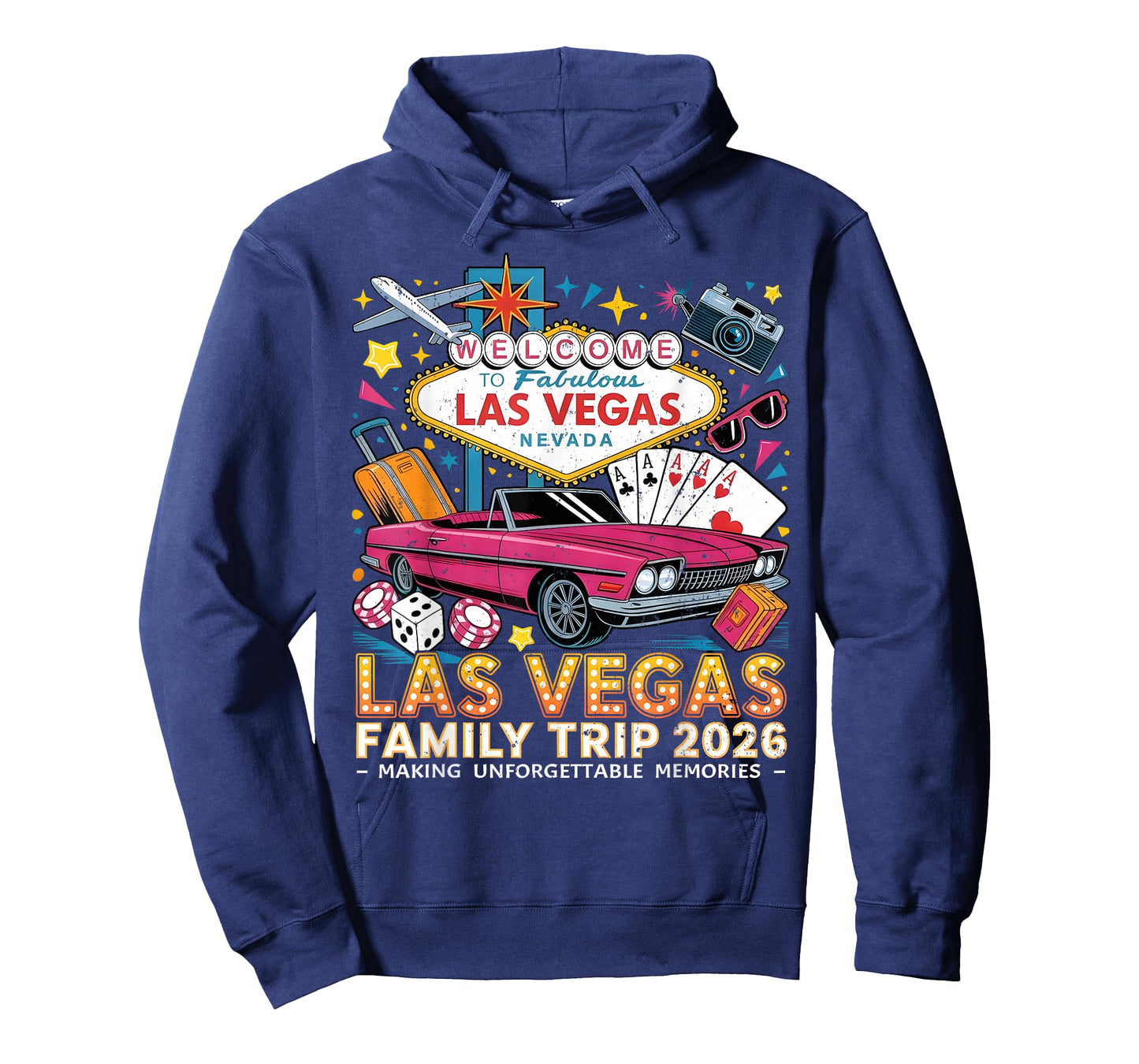 Las Vegas Family Trip 2026 Vacation Design T-Shirt
