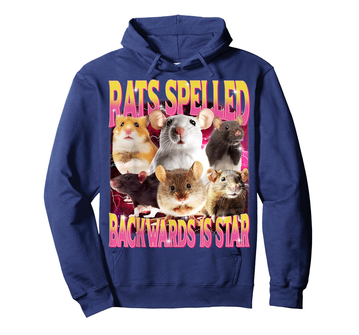 Rats Spelled Backwards is Star Funny Gen Z Humor Rat Meme T-Shirt