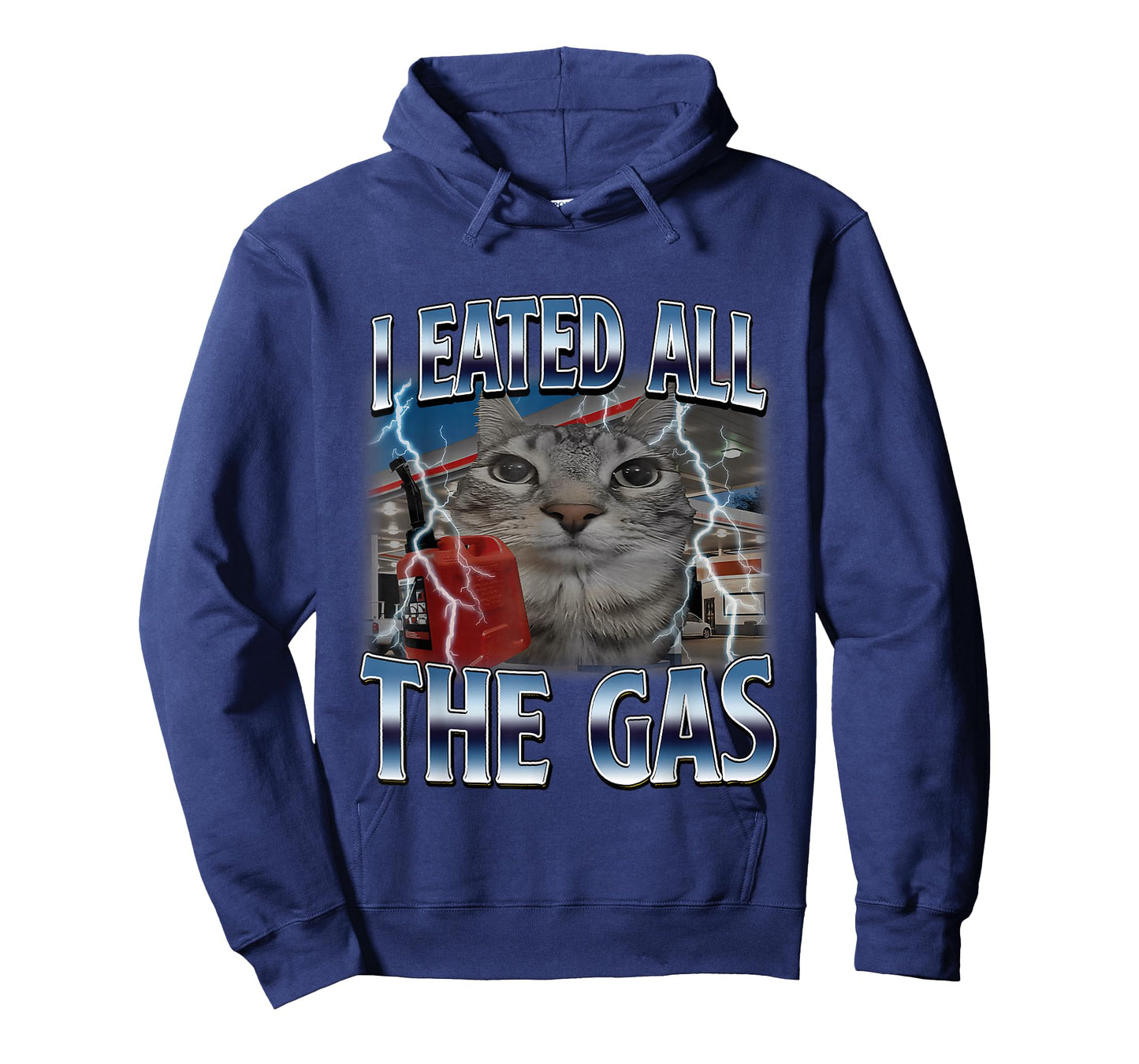 I Eated All The Gas Silly Cat Meme Funny Saying Cat Lover T-Shirt