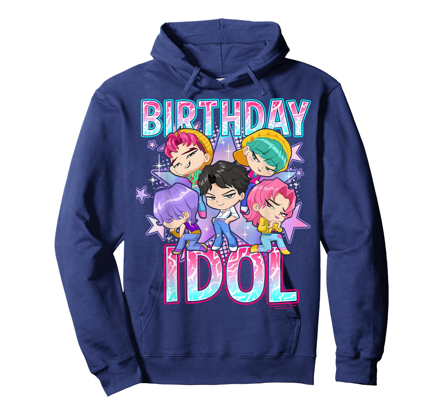Kpop Demon Hunters Birthday Idol Cute Chibi Group Shot T-Shirt