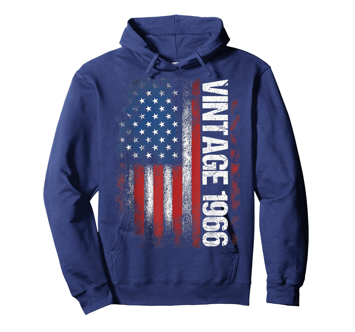 Vintage 1966 60th Birthday Gifts 60 Years Old American Flag T-Shirt