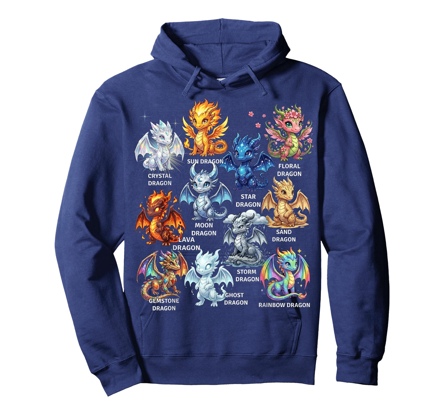 Dragon Types Fantasy Mythology Dragons Boys Girl Kid Toddler T-Shirt
