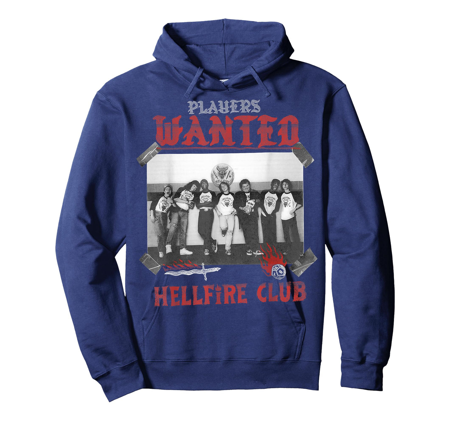 Stranger Things Hellfire Club Eddie Dustin Players Wanted T-Shirt
