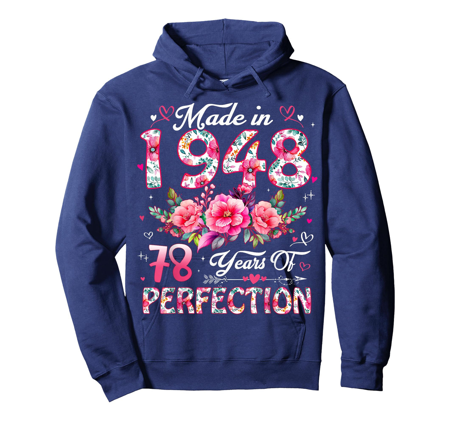 78 Year Old Made in 1948 Floral 78th Birthday Women T-Shirt