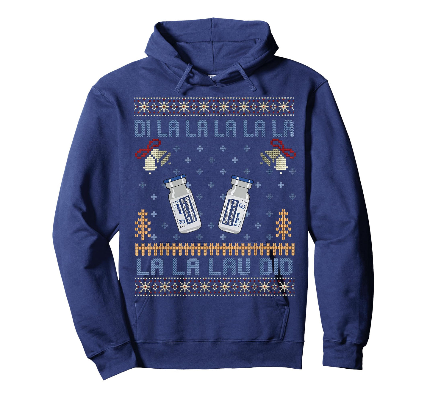 Di La La La La La Lau Di Dilaudid Ugly Christmas Nurse T-Shirt